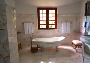Using a stone sealer product on your natural stone or tiles helps keep them in top shape longer.